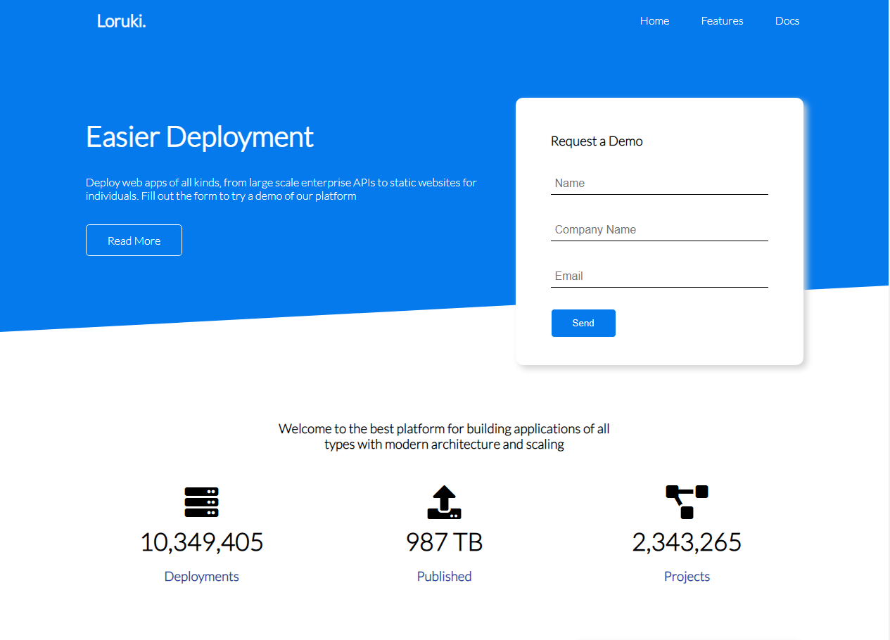 Cloud Hosting Website